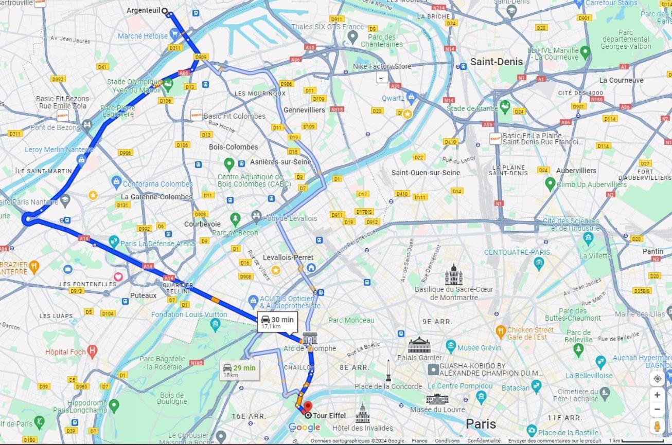 Charmant Appartement A 25 Minutes De Paris. Argenteuil Dış mekan fotoğraf